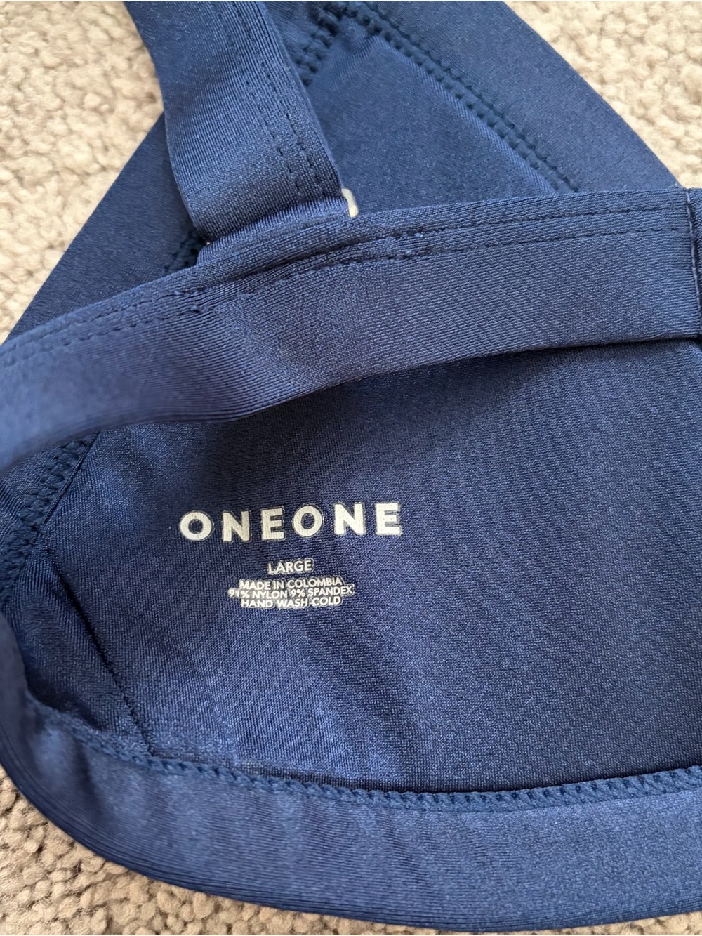 OneOne Navy Triangle Bikini Set - Picture 4 of 5